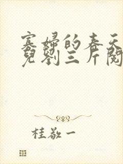 寡妇的春天白花儿刘三斤阅读