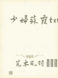 少妇苏霞txt