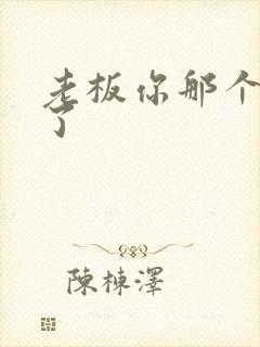 老板你那个太长了