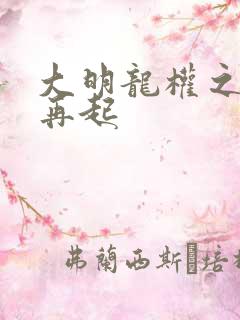 大明龙权之风云再起