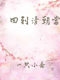 回到清朝当总统