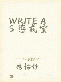 WRITE AS 惩戒室