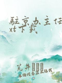 驻京办主任2txt下载