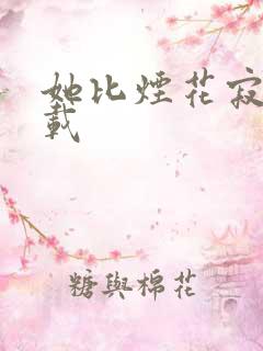 她比烟花寂寞下载