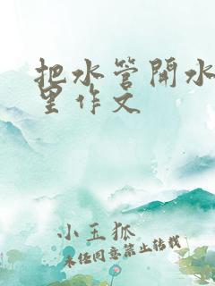 把水管开水放B里作文