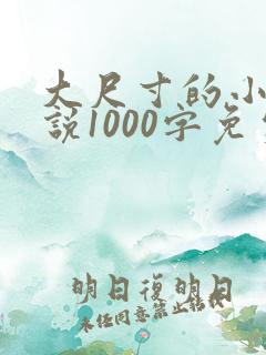 大尺寸的小黄说说1000字免费