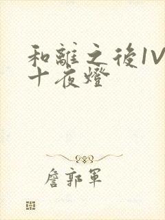 和离之后1V1十夜灯