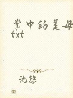 掌中的美母版主txt
