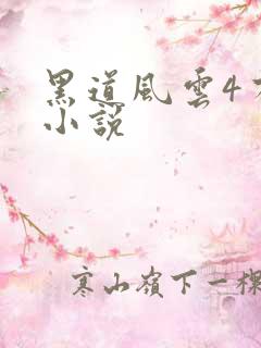 黑道风云4有声小说