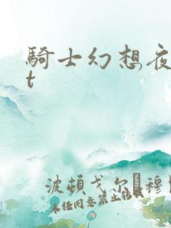 骑士幻想夜txt