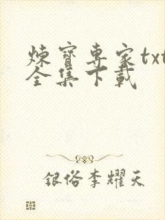 炼宝专家txt全集下载