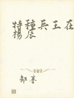 特种兵王在都市杨辰