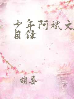 少年阿斌文说读目录