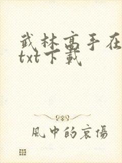 武林高手在校园txt下载