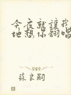 今夜就让我狠狠地想你翻唱版本