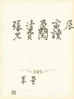 张清盈寅辰小说免费阅读