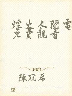 烟火人间电视剧免费观看