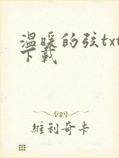 温暖的弦txt下载