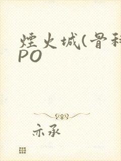 烟火城(骨科)PO