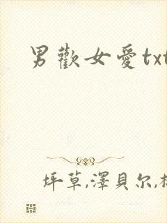 男欢女爱txt