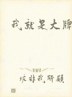 我就是大牌