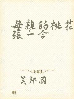 母亲的桃花源一张一合