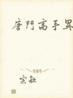 唐门高手异界游