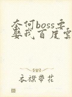 奈何boss要娶我百度云