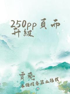 250pp页面升级