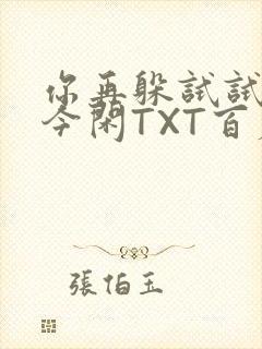你再躲试试BY今闲TXT百度网盘