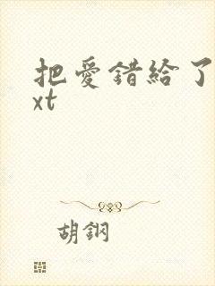 把爱错给了你txt