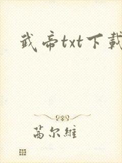 武帝txt下载