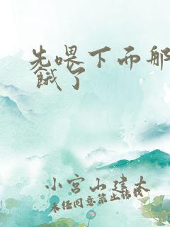 先喂下面那张嘴 饿了