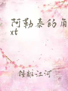 阿勒泰的角落txt