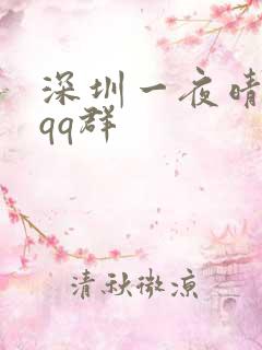 深圳一夜晴交友qq群