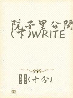 院子里公开惩戒(下)WRITE