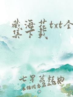 藏海花txt全集下载