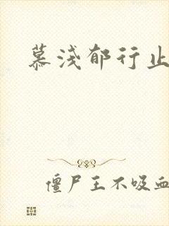 慕浅郁行止小说