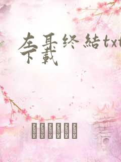 左耳终结txt下载