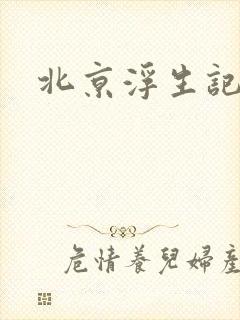 北京浮生记下载