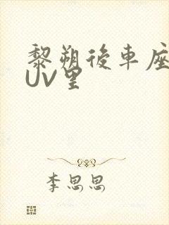 黎朔后车座上SUV里