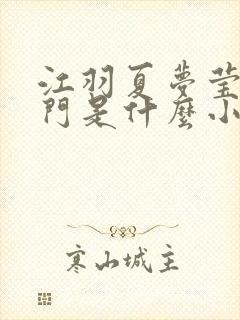 江羽夏梦莹神谕门是什么小说