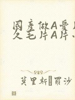 国产做A爱片久久毛片A片小说