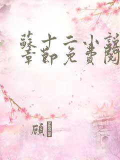 苏十二小说最新章节免费阅读全文