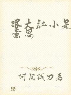 眼大肚小是什么意思