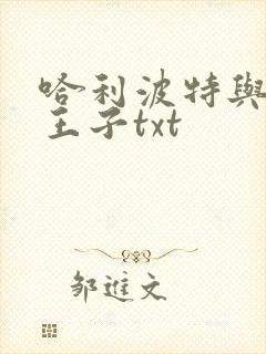 哈利波特与混血王子txt