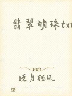 翡翠明珠txt