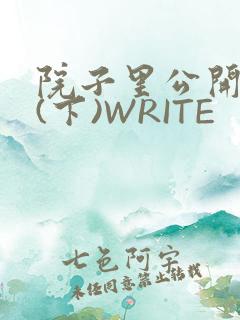 院子里公开惩戒(下)WRITE