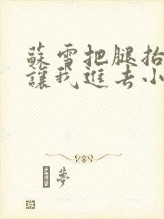 苏雪把腿抬起来让我进去小说