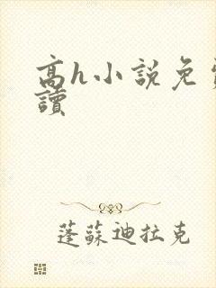 高h小说免费阅读